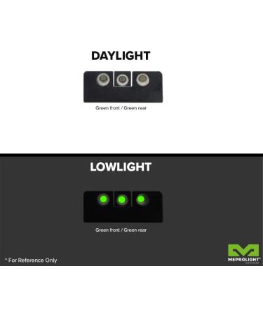 MEPROLIGHT MEPRO TRU-DOT Tritium Day/Night Sights | Compatible with Remington R1 | Green/Green-Set - Buy Online on GoSupps.com
