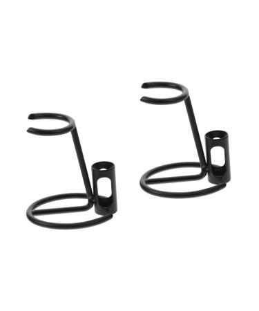 Minkissy 2st razor holder mini holder hair holder stand hairdryer holder toothbrush holder shaver and brush stands Razor accessories metal shaving tool holder bracket travel base