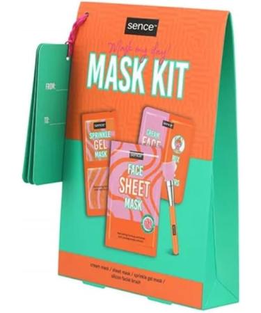  Sence SENCE Beauty 384 Mask Kit My Day (2 Face Masks 2 x 6 ml+1 Face Mask 20 ml + 1 Silicone Brush) - Buy Online on GoSupps.com