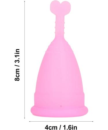 Portable Heart-Shaped Menstrual Cup for Women - Soft & Travel-Friendly Pink Cup - Eco-Friendly Period Solution - Buy Online on GoSupps.com