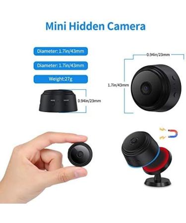 Mini Spy Camera 1080P with Audio, Night Vision, Motion Detection - Home Security & Nanny Cam - Buy Online on GoSupps.com