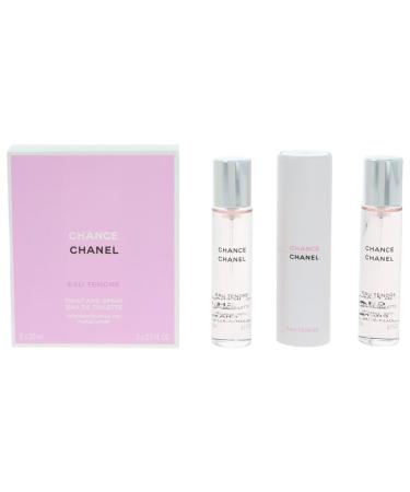 Chanel Chance Eau Tendre Twist & Spray Eau De Toilette 3x20ml/0.7oz Fruity Floral 0.7 Fl Oz (Pack of 3)