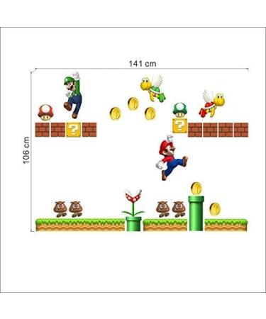 Super Mario Kids Room Wall Sticker - Fun and Colorful Bedroom Decor - Buy Online on GoSupps.com