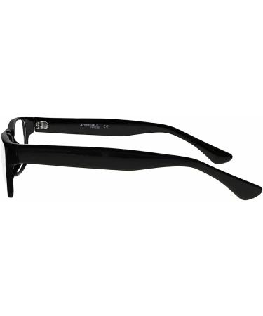 Buy Real Glass Reading Glasses - Clear Lenses in Geek Style Frame | +0.25 to +3.00 Magnification - Buy Online on GoSupps.com