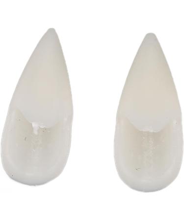 gernie Deluxe Fangs Cosplay Dentures Movie Props 2Pcs 0.7In White Halloween Kit Frightfully Zombie Teeth Eerie Vampire Grips Supplies Halloween Decoration - Buy Online on GoSupps.com