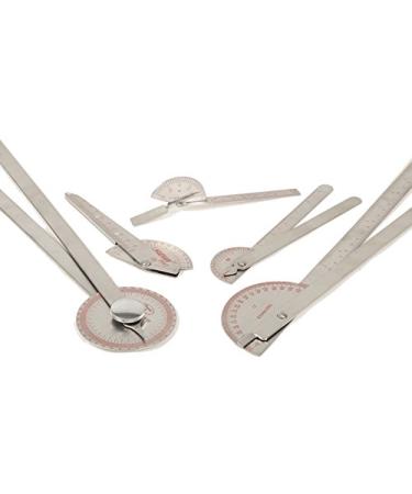 Gima Goniometer with Long Arms - Stainless Steel Joint Measurement Tool (35 cm 14 in 360 180 ) - Accurate & Durable for All Joints - Buy Online on GoSupps.com