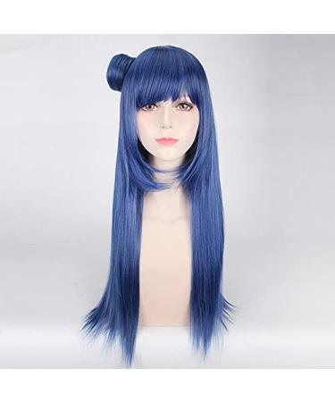 Wig for Love Live! Sunshine!! Tsushima Yoshiko - 70Cm Long Straight Blue Cosplay Wig for Anime Costume Party - Universal Female Fake Hair - Buy Online on GoSupps.com