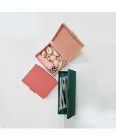 TUOZHE Jewellery Box Mini Storage Box Cotton Swabs Jewelry Nail Clippers Dust-Proof Protable Storage Box for Travel Outdoor Strip(A) - Buy Online on GoSupps.com