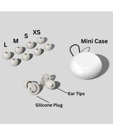 Ultra-Comfy Reusable Earplugs for Sleeping | Customizable Hearing Protection | 25-35dB Noise Reduction | Flexible Travel & Focus Earplugs - Tan Medium - Buy Online on GoSupps.com