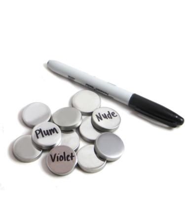Buy Silver Empty MINI Round Metal Pans (60 Pack) for Magnetic Eyeshadow Palettes Perfect for Makeup Artists - Buy Online on GoSupps.com