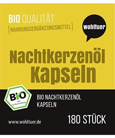Wohltuer Organic Evening Primrose Oil Capsules | Vegan & Organic | 180 Caps - Premium Quality from Germany - Buy Online on GoSupps.com