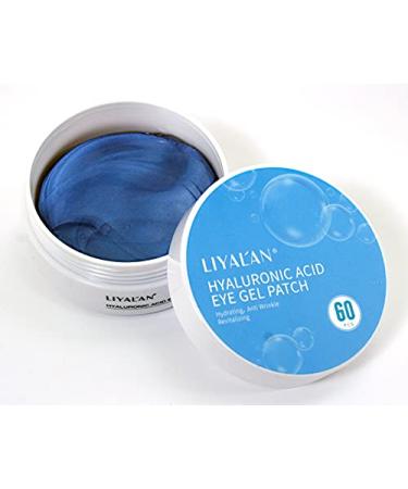 Liyal'an Hyaluronic Eye Gel Anti-Aging Wrinkle Patches/Pads soothes cools and moisturizes the appearance of wrinkles away 30-day supply