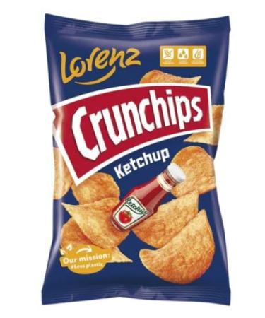 Crunchips Ketchup Potato Crisps 140g (Pack of 3) By Mazovia Brands