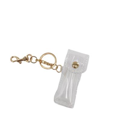 BIUDECO Hanging Pendant Lipstick Holder Lip Pouch Lip Gloss Holder Clear Lipstick Stand Travel Keychain Clear Container