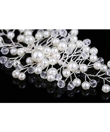 Dusenly Bridal Hair Comb - Elegant Hair Vine Clips with Pearls | Wedding Hair Accessories for a Perfect Bride - Buy Online on GoSupps.com