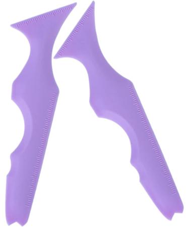 Healifty 8 Pcs Silicone Beauty Ruler Lash Applicator Eyeshadow Applicator Guide Makeup Guide Template Sticker 15X4.15CMx4pcs Violetx4pcs - Buy Online on GoSupps.com