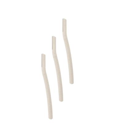 Minkissy 3st eyebrow scraper reusable eyebrow razor make-up-up eye brewer razor portable eyebrow trimmer dermaplaning face stainless steel blade