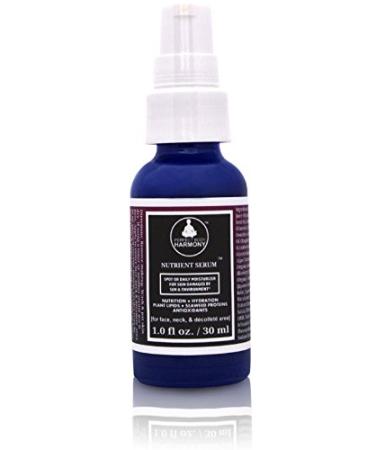 Nutrient Serum for Face Neck & Decollete Sun & Environmental Damage Repair Support. MSM Vitamin C Plant Lipids Seaweed Proteins & Antioxidants Support for Photo-Aging Skin 1.0 oz