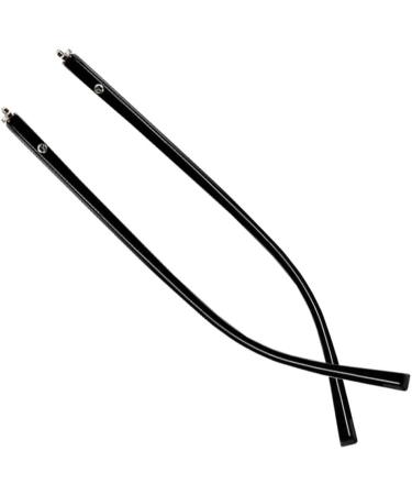 LUBrel glasses legs glasses temples 1 pair of glasses temples made of black plastic replacement for glasses frames temple repair