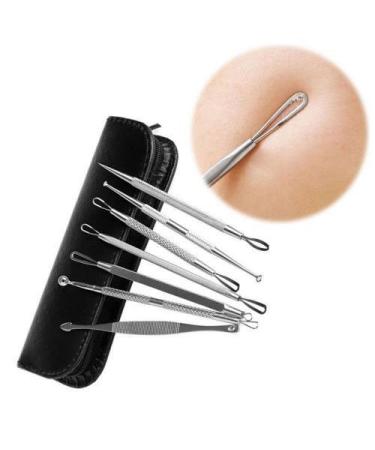 Blackhead and Pimple Remover Kit - 7 Surgical Extractor Tools for Acne Treatment and Blemish Removal - Buy Online on GoSupps.com