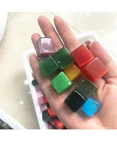 Quartz Crystals Rainbow Opal Cube Cat Eye Stone for Reiki Decoration 500g