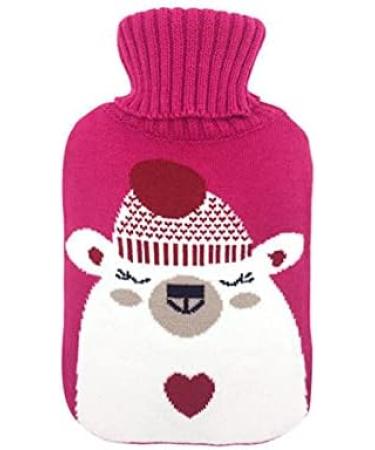 MAIES 2000ml Large Hot Water Bottle | Knitted Cover | Removable & Cold Resistant | Heat Keep Warm for Comfort - International Shipping Available - Buy Online on GoSupps.com