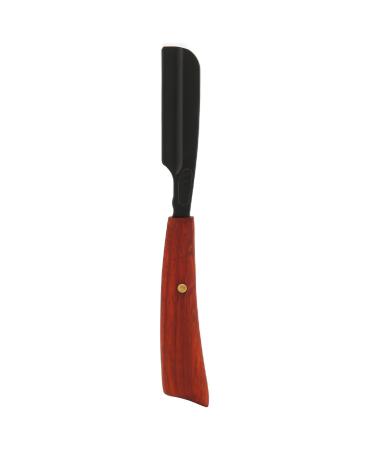 Barber razor for men traditional foldable with natural wooden handle handmade for salon home hairdresser razor black