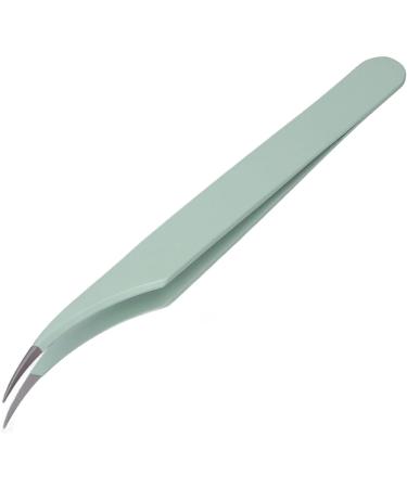 Curved Eyelash Tweezers - Ergonomic Stainless Steel Bright Color | Safe & Essential for Beauticians & Beauty Salons - International Shipping Available - Buy Online on GoSupps.com