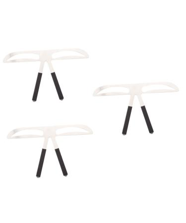 Beavorty 3pcs make up kit eye brow shaping kit eyebrow drawing tools eyebrow makeup tools eyes makeup shaper 1 count (Pack of 1) As Shownx3pcs
