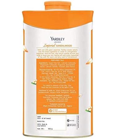 Yardley London Sandalwood Perfumed Talc 100g - Luxury Body Powder - Buy Online on GoSupps.com
