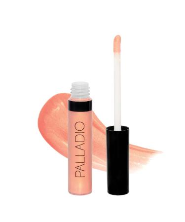 Palladio Lip gloss non -adhesive lip gloss contains vitamin E and aloe offers intensive color and moisture minimizes lip wrinkles pink pearl