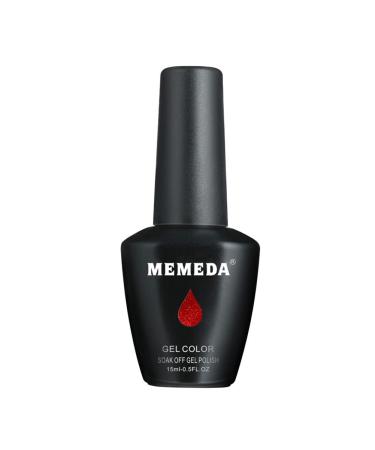 MEMEDA Red Gel Nail Polish Set with UV Nail Lacquer and LED Lamp - 0.5 fl oz - Buy Online on GoSupps.com