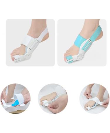 Bunion Corrector - Orthopedic Toe Straightener for Bunion Relief, Adjustable with Silicone Pad - Blue, Men and Women - Buy Online on GoSupps.com