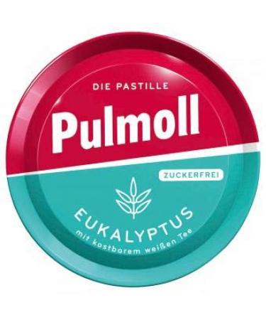 10 x Pulmoll Eukalyptus sugar-free with Menthol 50g each with Stevia