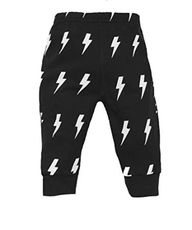 Boredom Busting Lightning Bolt Baby Toddler & Kids Trousers | Trendy Storm Child's Joggers (2-3 Years)