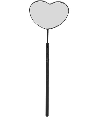 Detachable Heart Shape Lash Mirror | Knurled Handle | 45 Angle Design Hand Mirror for Extensions, Makeup Application - Buy Online on GoSupps.com