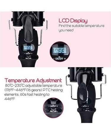 Buy Ceramic Triple Barrel Deep Crimper Hair Curler - Electric Curling Iron for Salon Quality Anion Curls - Lightweight & Portable Hair Styler - International Shipping Available - Buy Online on GoSupps.com