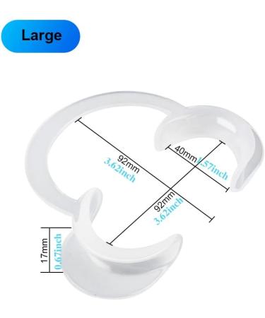 20pcs Transparent C-Shape Cheek Retractors for Teeth Whitening - Dental Mouth Opener for Whitening & Lip Expansion - Buy Online on GoSupps.com