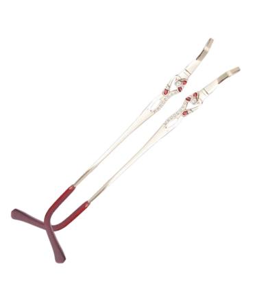Qdragvoi Exchange of the glasses brackets Vintage glasses replacement bracket* glasses bone glasses brackets 1 pair of women-strass-glasses replacement bars for borderless glasses gold parent