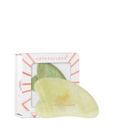 CRYSTALOVE Gua Sha facial massage plate with jade