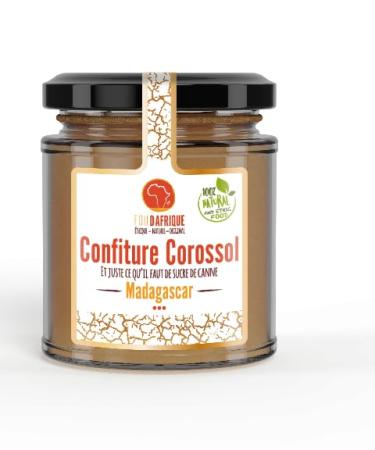 Foudafrique Soursop Jam from Madagascar | Fruity Exotic Artisanal | No Preservatives | Ideal for Toast and Desserts