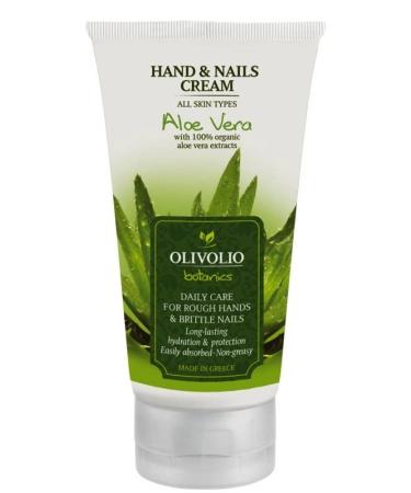 Olivolio Botanics Hand Cream with 100% Organic Aloe Vera and 92% Natural Ingredients - 150 ml