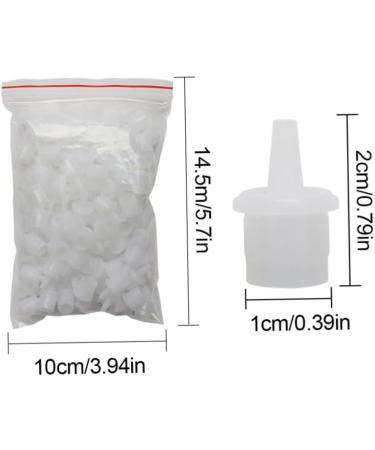 Eyelash Glue Nozzle Caps Mouth Head Cup Lash Extension Glue Replacement Bottle Stopper 100PCS - Buy Online on GoSupps.com