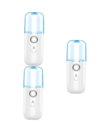 FRCOLOR 3pcs Nano Water Replenishing Instrument Steamer Portable Mini Facial Cooling Steamer Nano Hydrator