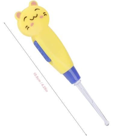 LED Ear Wax Removal Tool for Babies - Lighted Earpick & Tweezers Kit (Yellow Kitten) - Safe & Effective Earwax Remover - Buy Online on GoSupps.com