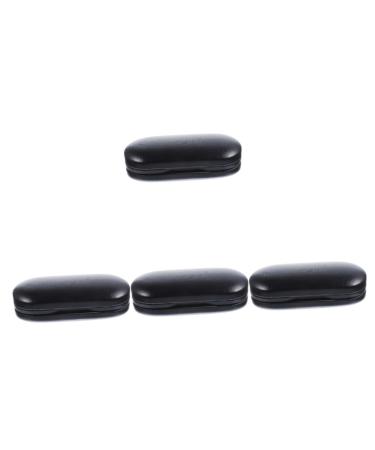 HOMSFOU 5 pieces double layer glasses case mirror box ladies box velvet camouflage x4 pieces 15.7 x 7.4 x 4 cm x 4 pieces