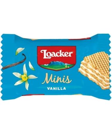Loacker Minis Crispy Wafers Hazelnut Vanilla Biscuits Chocolate 80 Minis Wafers - Buy Online on GoSupps.com