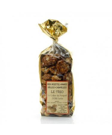 Trio of almonds, hazelnuts and caramelized walnuts 200g