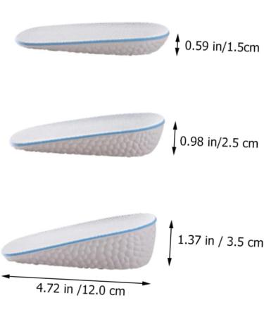Enhanced Comfort: Gatuida 6 Pairs Inner Heightening Insoles - Breathable Lift Pads for Men & Women - Detachable Sports Height Increase Inserts - Buy Online on GoSupps.com