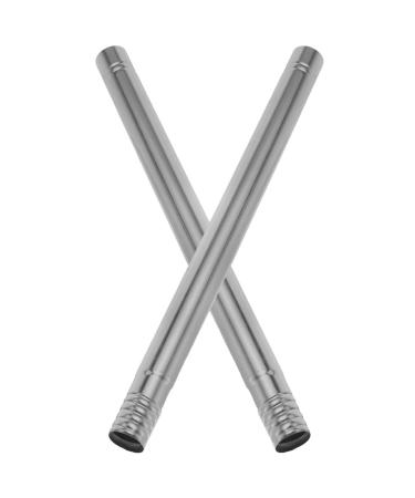 Angoily broom accessories stainless steel broomstiot replacement 2 pieces Extension mop handle with threaded broomsters Thread rods for sweeping shovel floor brush hole diameter: 22 mm thehomeuse
